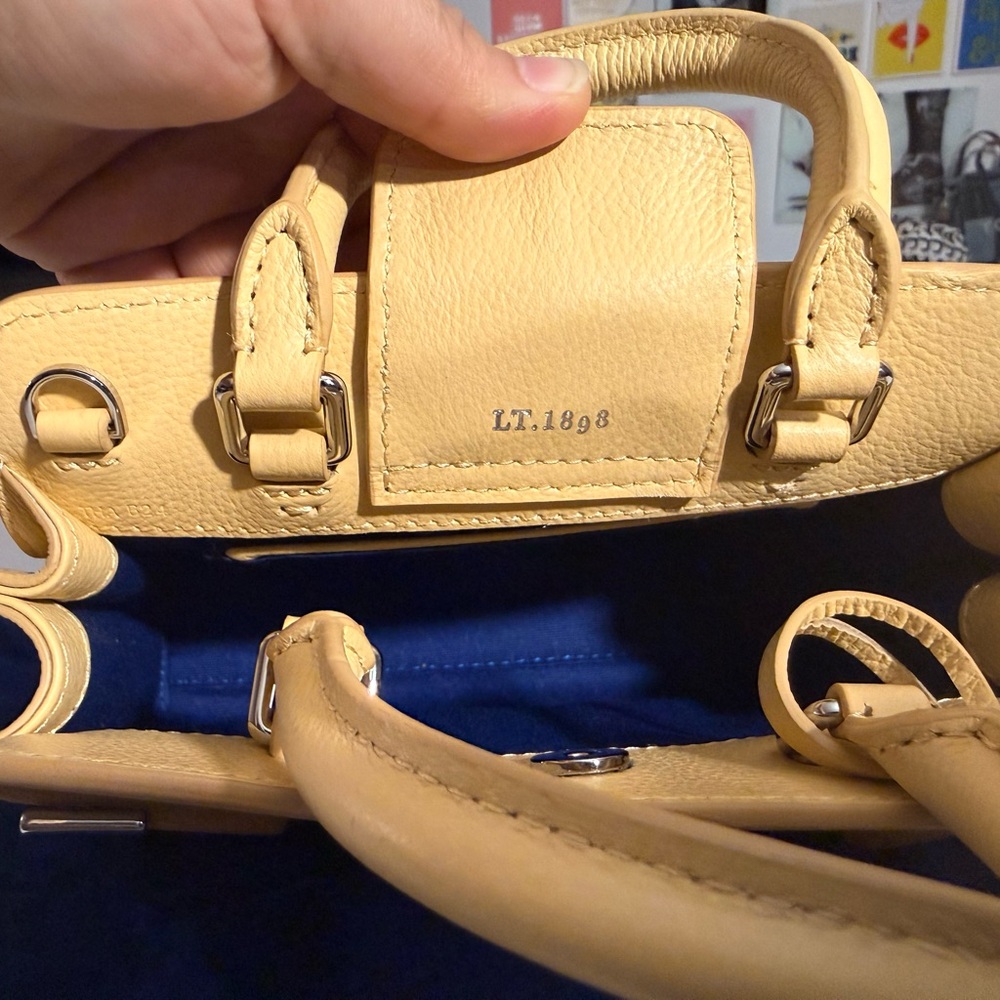 Brand New Rare Le Tanneur Mini Emilie Bag in Grained Leather - Picture 4 of 5